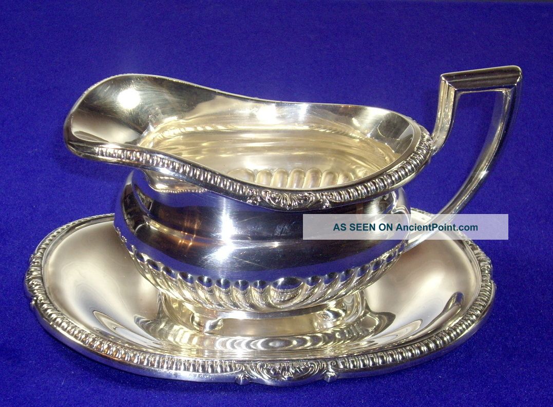 Reed & Barton Gravy With Tray In The 
