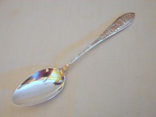 Old New Haven,  Ct Public Library & Court House Sterling Silver Souvenir Spoon Ex photo