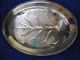 Vintage Rogers Silver - Plated - Frosted Fern Footed Tray - 250+grams Platters & Trays photo 3