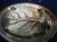 Vintage Rogers Silver - Plated - Frosted Fern Footed Tray - 250+grams Platters & Trays photo 5