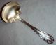 Vintage Wallace Sterling Silver Gravy Ladle Rose Pattern 1898 Gold Washed Bowl Wallace photo 9