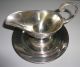 1930s Silverplate Gravy Sauce Boat & Liner Queens Art Pewter,  Brooklyn,  Ny: Nr Sauce Boats photo 2