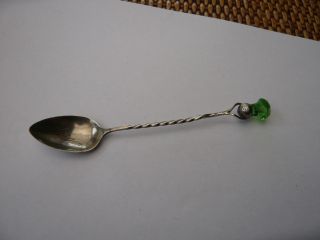 Antique Vintage Scottish Silver Good Quality Spoon Glasgow Thistle Spoon C/ 1918 photo