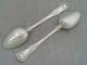 2 William Iv Quality Kings Pattern 1834 Heavy Gauge Silver Serving Spoons 215g Other photo 1