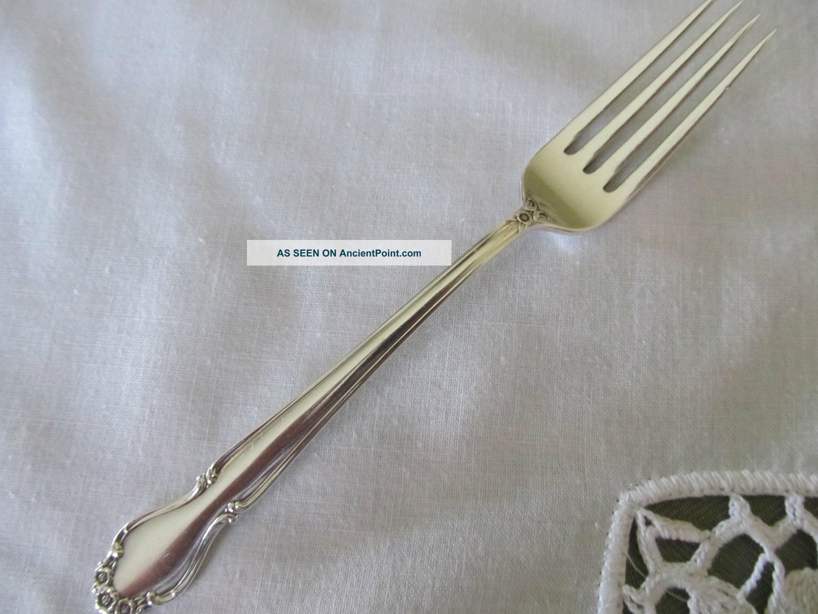 Rogers Sterling Wedding Bells Dinner Fork 1948 International photo