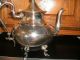 Vtg British?? Silverplated On Copper Fancy Teapot With Gooseneck Spout Other photo 1