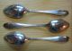 Set Of Three (3) German Coin Silver Tablespoons - 8 