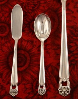 1847 Rogers Eternally Yours Master Butter & Sugar Spoon Vintage 1941 Silverplate photo