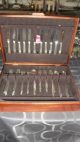 Wm Rogers &son Silverplate 1961 Gaity Flatware For 12 + Extras + Naken Chest Oneida/Wm. A. Rogers photo 5