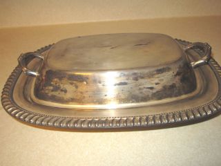 Castleton International Silver Co.  Server With Cover photo