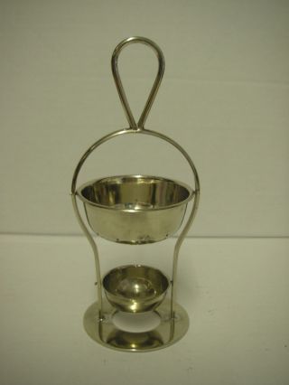 Old Antique Novelty Silver Plated Tea Strainer photo