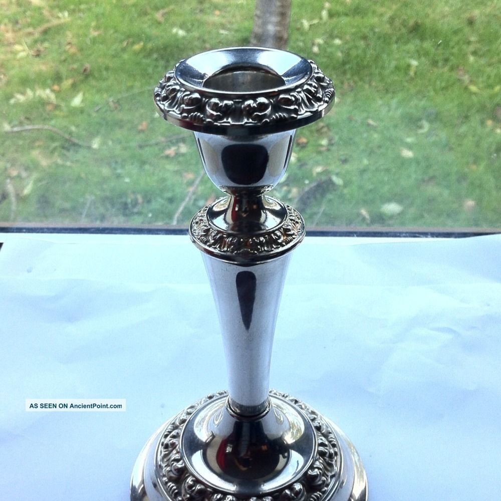 Single Lanthe Silver Plate Candlestick.  Free P&p Other photo