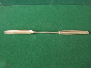 Antique Dutch Silver Marrow Scoop/spoon - Dutch Silver And Makers Mark - 19th C. photo