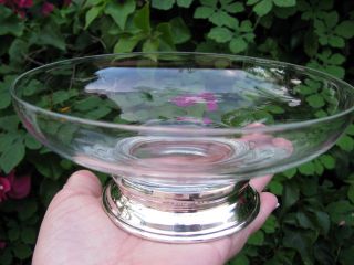 Vintage Watson Sterling Silver Crystal Small Dish/bowl/coaster 1880 - 1955 photo