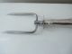 Fine And Unusual Large Sterling Handled Meat Fork Stablizer Unknown photo 5