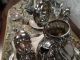 Antique German Handarbeit 925 Wrought Sterling Silver Coffe/tea Set 5 Pieces Tea/Coffee Pots & Sets photo 2