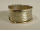 English Sterling Silver D Shaped Napkin Ring For 