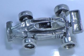 Solid Silver 800 Racing Car Miniature 7.  8gm photo