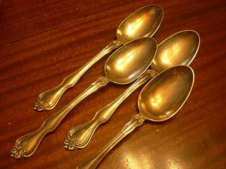 Westmorland George & Martha Silver 4 Serving Spoons photo