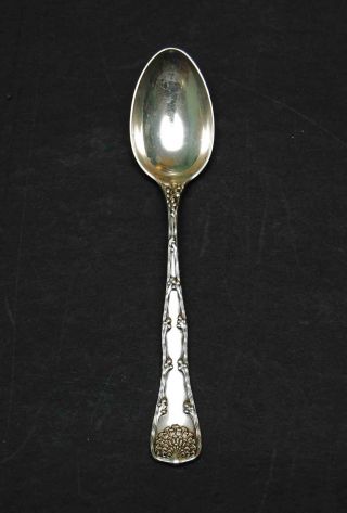 One 1884 Tiffany & Co Sterling Silver Demitasse Spoon Wave Edge Pattern photo