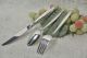 Is Silver Plate 1847 Rogers Bros Garland Youth Knife Fork Spoon Setting 1965 International/1847 Rogers photo 2