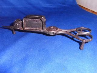 Antique Late 18th Century Wrought Steel Candle Douters/candle Snuffers photo