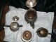 Elaborate Victorian Silver Plate Tea/coffee Set Grapevine Pattern Many Hallmarks Tea/Coffee Pots & Sets photo 2