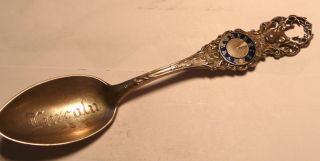 Fraternal Order Of Elks,  Bpoe Sterling Silver Spoon - Engraved In Bowl 