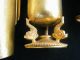 Sterling Silver Glass,  Goblet & Bowl Stamped 925 With Gold Vermeil Coated 