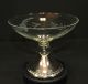 Amazing Weighted Sterling Silver Base Etched Glass Bowl/candy Dish Other photo 1