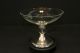 Amazing Weighted Sterling Silver Base Etched Glass Bowl/candy Dish Other photo 2
