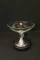 Amazing Weighted Sterling Silver Base Etched Glass Bowl/candy Dish Other photo 3