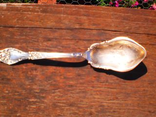 Vintage Sterling Silver Spoon Repouse Ornate M.  F.  Kohler See Details photo