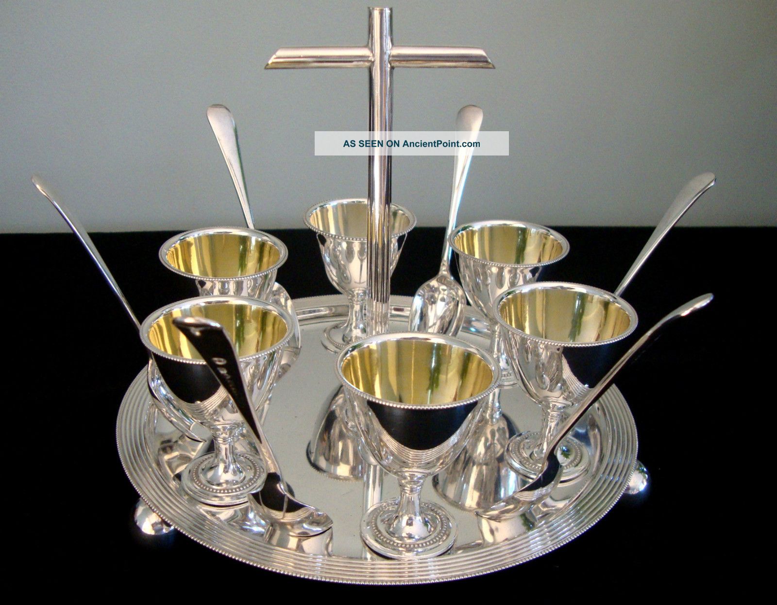 Deco Style Egg Cup Set - Silver Plated Other photo