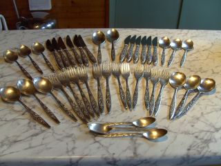 Arthur Price Arden Silver Plate Cutlery 41 Pieces,  Good Condition photo