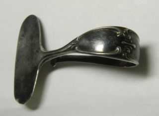 Antique Birks Sterling Silver Baby Food Pusher Round Handle Circa 1900 - 1910 photo