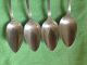 Sterling Silver - Four Tea Spoon 1909 Printed Sterling Edith 5 1/2 ' Gorham, Whiting photo 5