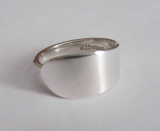 Sterling Silver Spoon Ring - Gorham / Puritan Size 8 1/2 (7 1/2 To 9) - 1956 photo