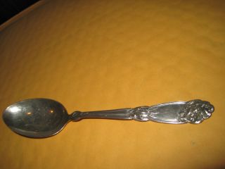 Art Deco Sterling Silver 925 Floral Motiv Spoon 5 1/4 