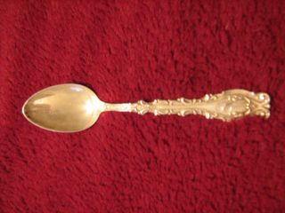 Sterling Silver Teaspoon Circle W Logo With Letters Engraved On The Front End photo