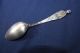 Sterling Silver Souvenir Spoon Of Female Graduate In Cap And Gown Souvenir Spoons photo 3