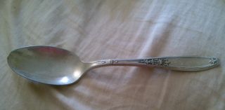 Antique 1847 Rogers Bros.  Silverware Silver Plated Serving Spoon photo