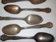 6 Vintage Sterling Silver Spoons Marked Rm&s 