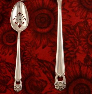1847 Rogers Eternally Yours Pierced Tablespoon Vintage 1941 Silverplate photo