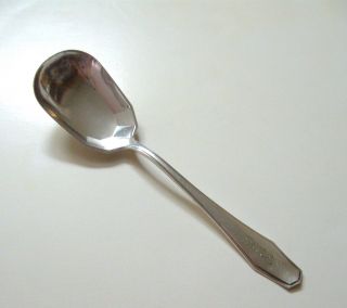 Hampton By Alvin Sterling Silver Pear - Shaped Sugar Spoon 5 - 3/4” W Mono B Or R? photo