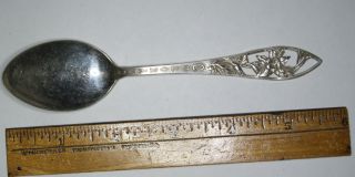 Antique Bell Trading Post Sterling Silver Colorado Floral Handled Souvenir Spoon photo
