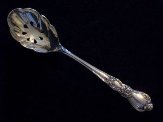 Rogers Bros.  1847 Heritage Silverplate Pierced Slotted Serving Spoon Rice Bon Bon photo