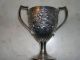 Antique Irish Sterling Silver Chalice,  Hand Chased,  Dublin,  17th Century Cups & Goblets photo 7