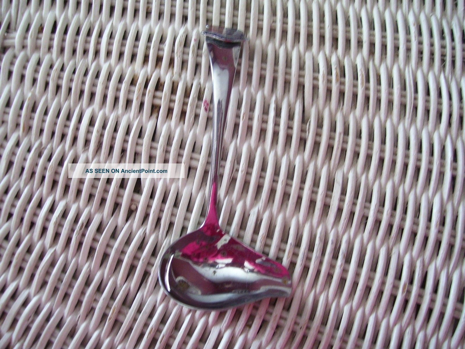 Antique Chrome Plated Ladle W/enamel Travel Shield Gt Yarmouth From Wwii. . . Other photo