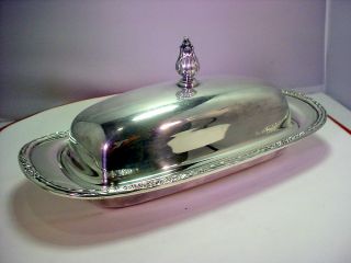 Vintage Camille International Silver Co.  Butter Dish 6099 photo